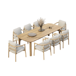 TEAK OUTDOOR LIONA DINING CHAIRS