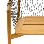 TEAK OUTDOOR CROSSCATCH SINGLE SOFA