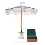 TEAK OUTDOOR RINGROUT RUMBAI UMBRELLA