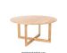 round soild teak dining table