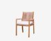 teak and synthetic rope chair