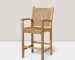 teak bar chairs with armrests (1)