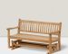 teak glider bench