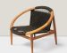teak & rope lounge chair