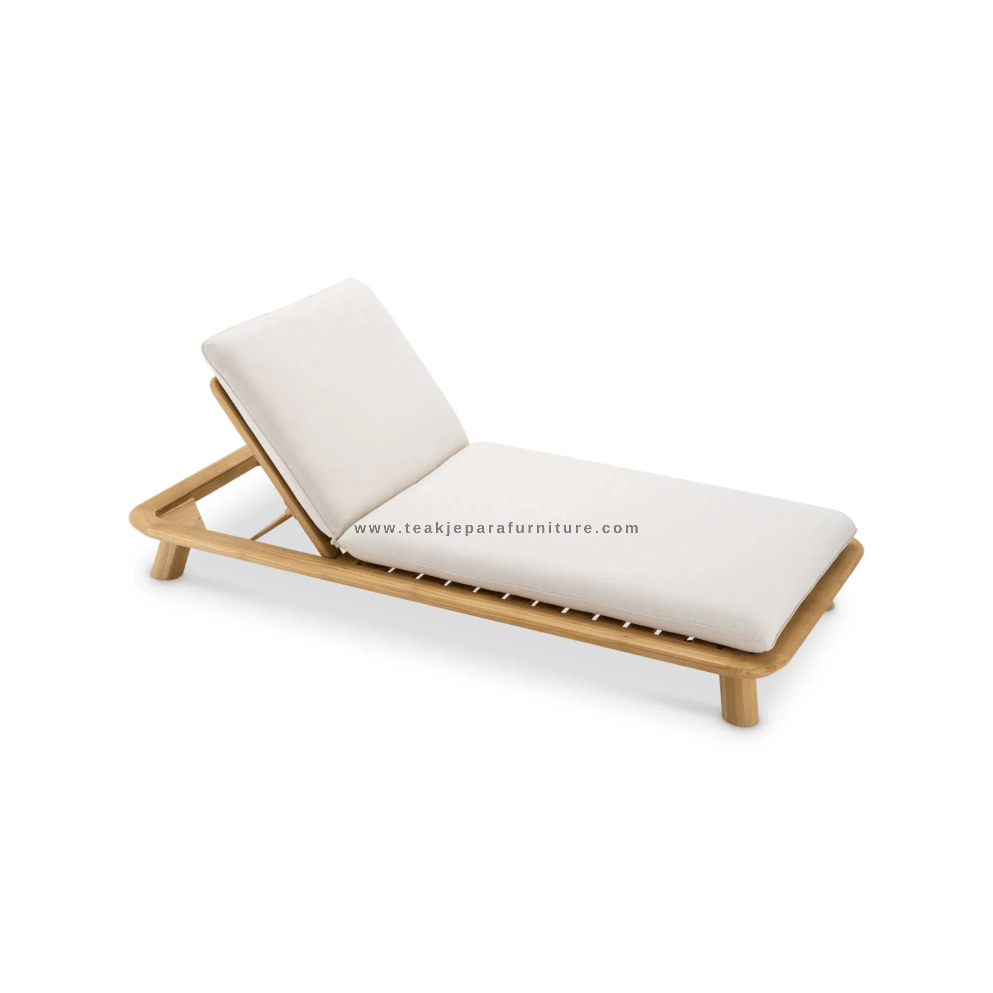 1 TEAK OUTDOOR WRESTON CHAISE SUN LOUNGER