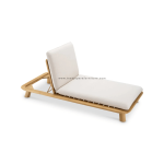 TEAK OUTDOOR WRESTON CHAISE SUN LOUNGER