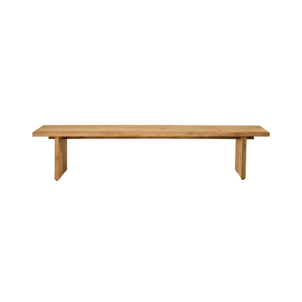 TEAK OUTDOOR RECYCLED PATIO BENCH