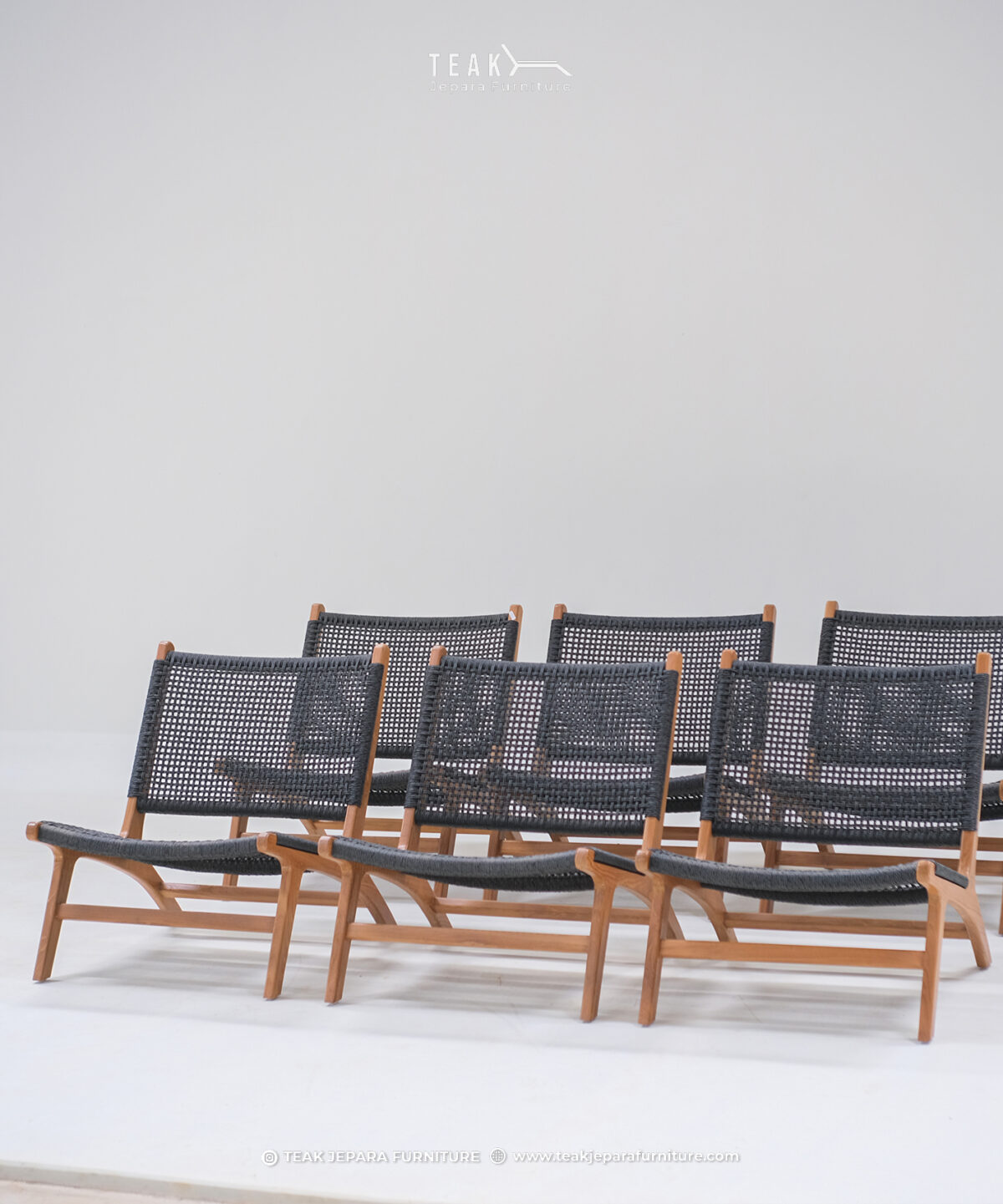 TEAK OUTDOOR AMALFI LOUNGE CHAIRS