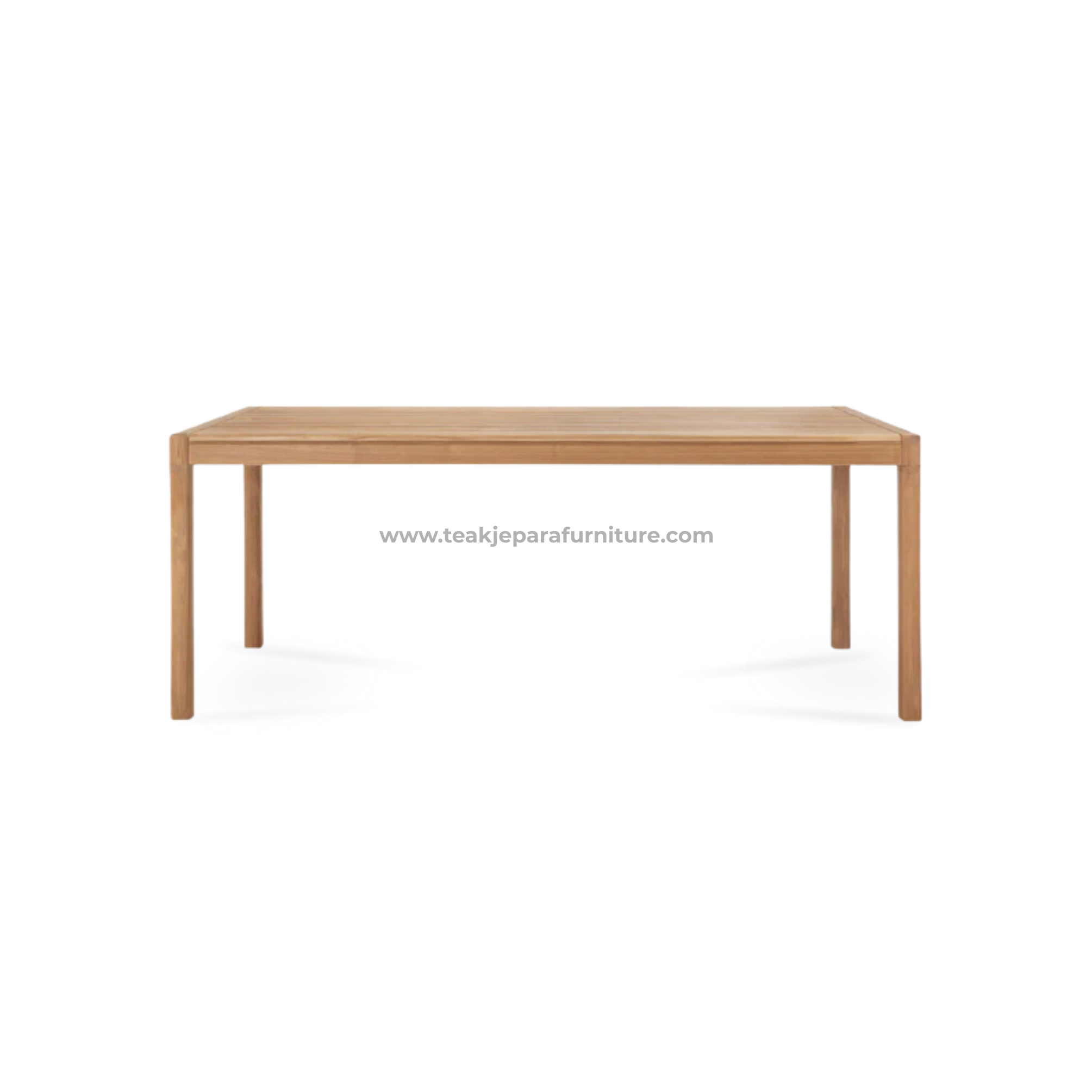 2 TEAK OUTDOOR JASPER OUTDOOR DINING TABLE - Image 1