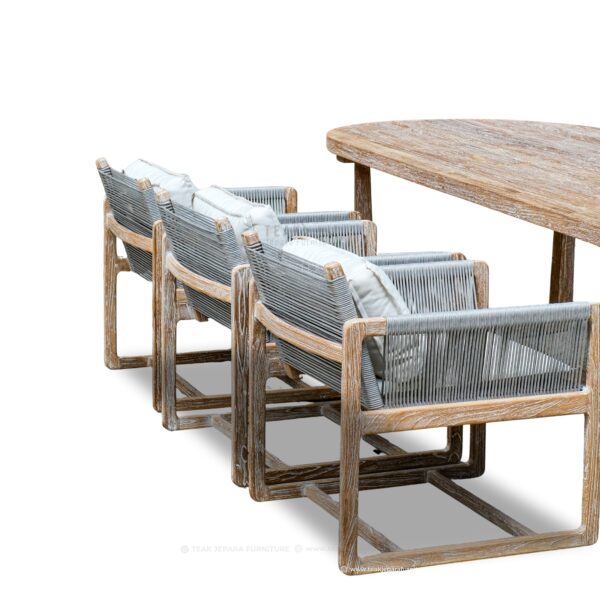Arcadia Teak Outdoor Dining Table Set