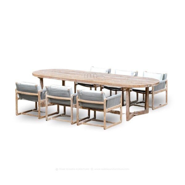 Arcadia Teak Outdoor Dining Table Set