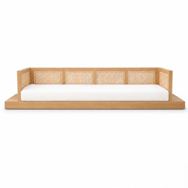 Teak Outdoor Aurel Cane Daybed
