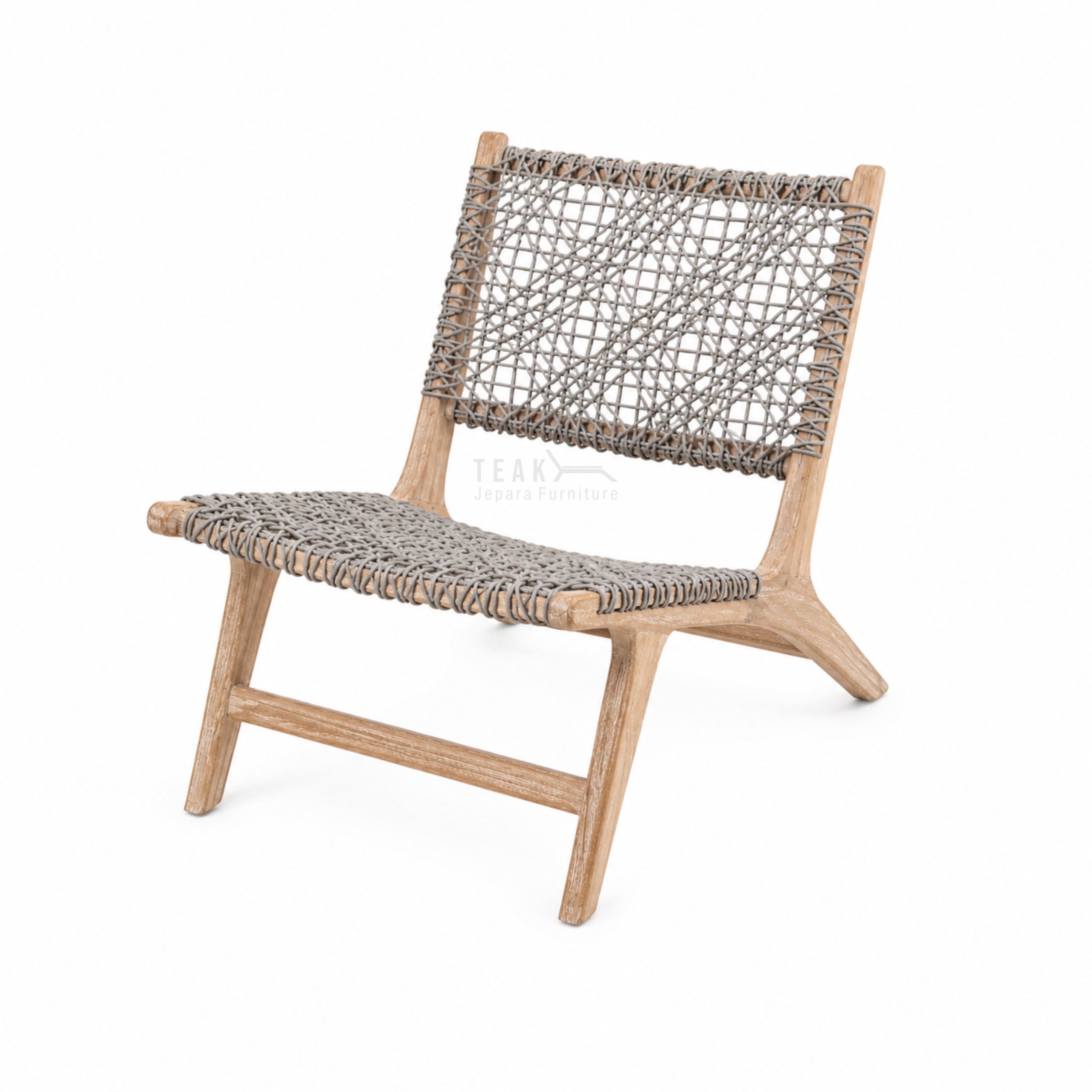 Teak Outdoor Santorini Rope Lounge Chair Teak Outdoor Santorini Rope Lounge Chair