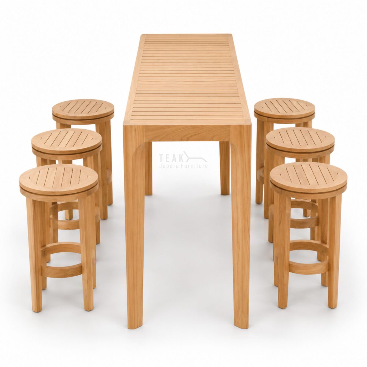 Teak Outdoor Luxen Bar Table Set