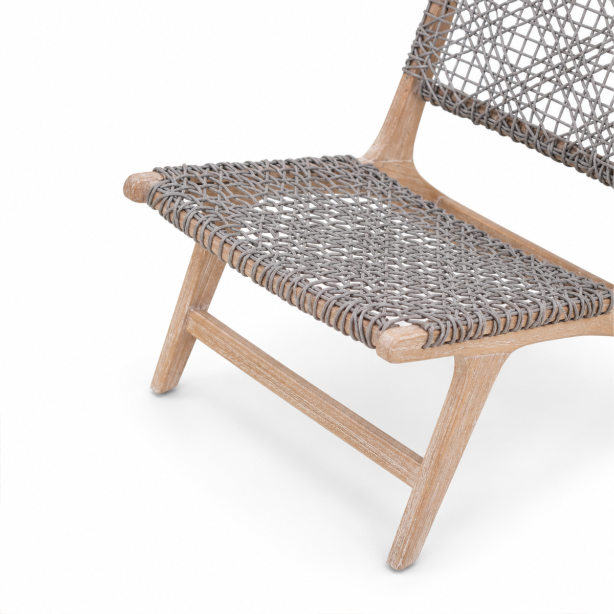 Teak Outdoor Santorini Rope Lounge Chair