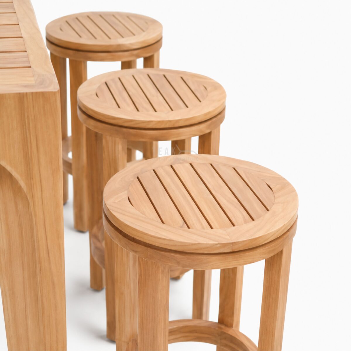 Teak Outdoor Luxen Bar Table Set