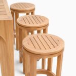 Teak Outdoor Luxen Bar Table Set