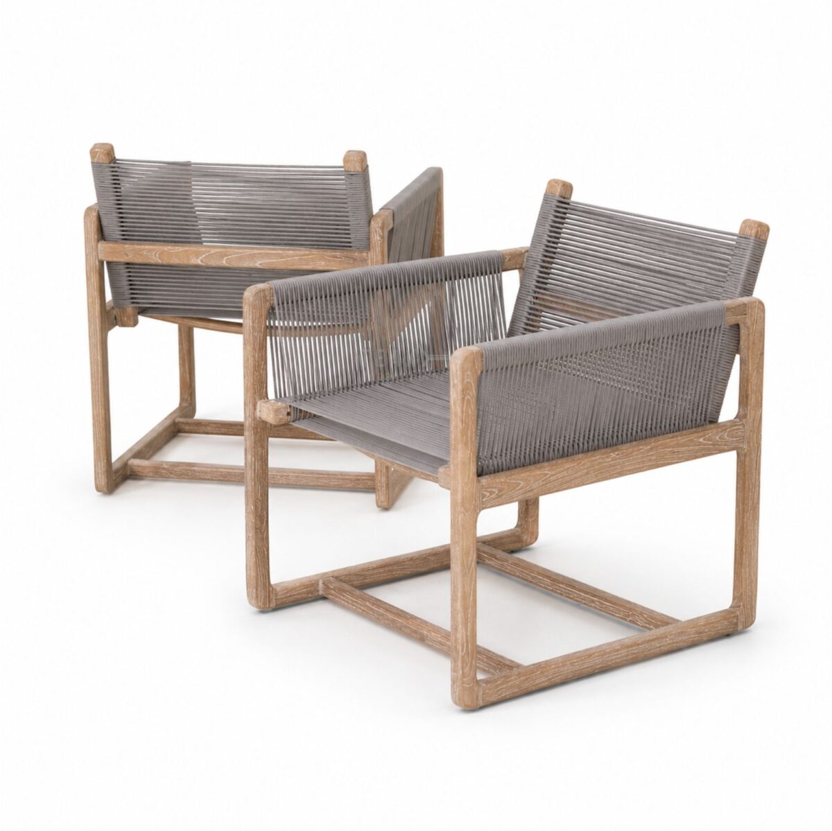Teak Outdoor Santorini Rope Armchair
