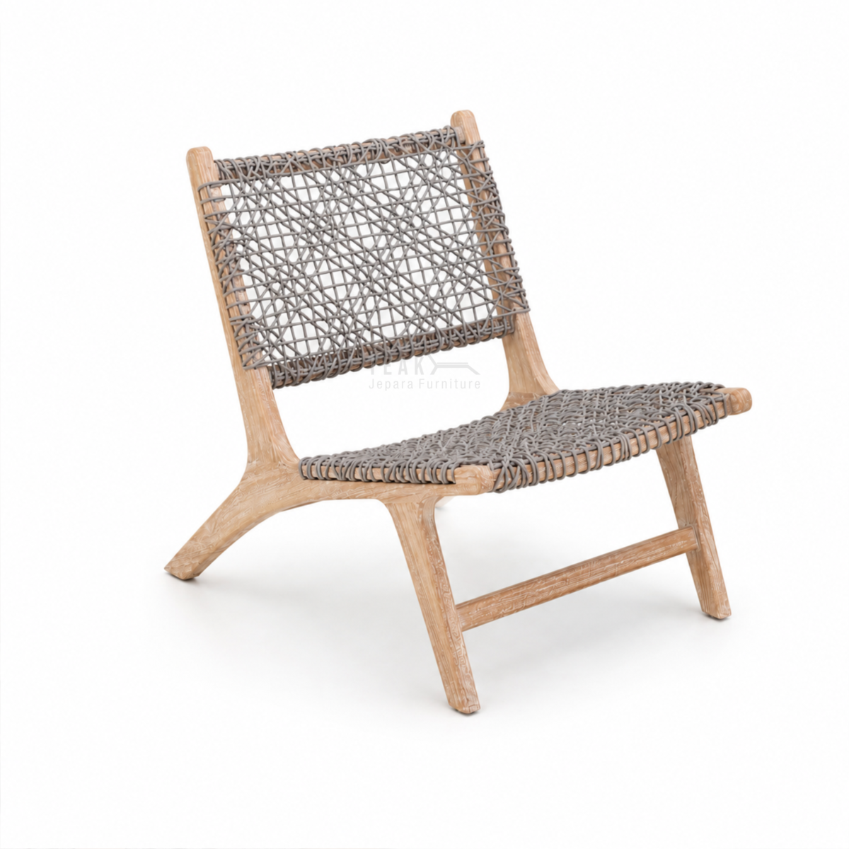 Teak Outdoor Santorini Rope Lounge Chair