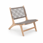 Teak Outdoor Santorini Rope Lounge Chair