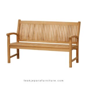 solid wood teak outdoor bench
