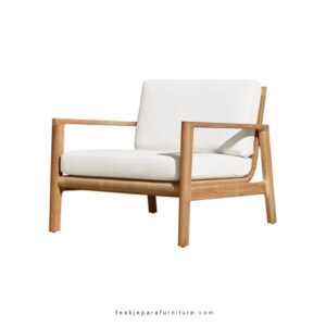 solid wood lounge chair