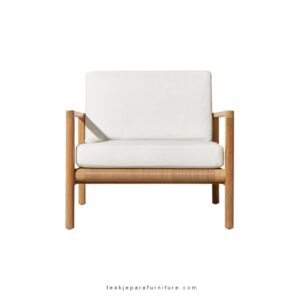solid wood lounge chair