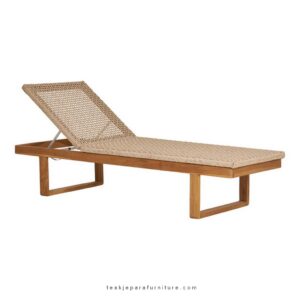 teak garden sun lounger