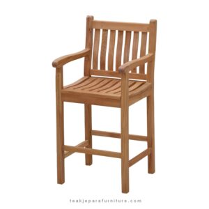 teak garden bar chair