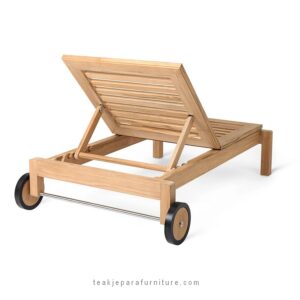 Teak Patio Sun Lounger