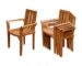 teak stacking dining chair
