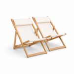 Teak Outdoor Orian Folding Lounger Chair