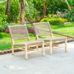 Teak Outdoor Taven Woven Lounge Chair
