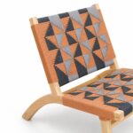 TEAK OUTDOOR ZAREN PATTERNED LOUNGE CHAIR - Image 4