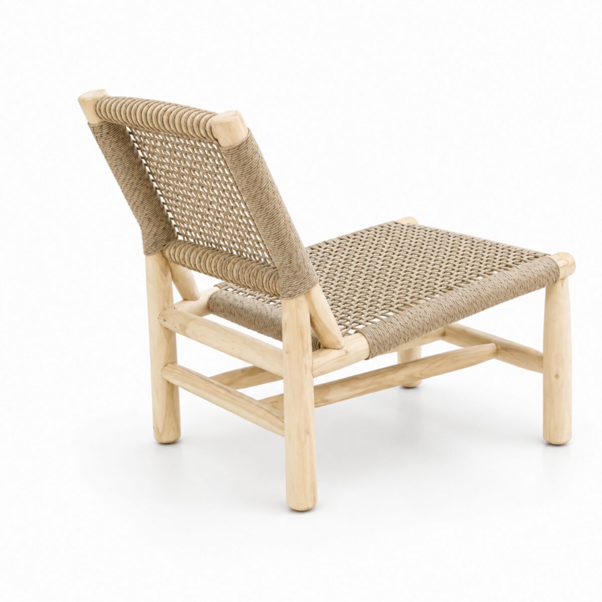 Teak Outdoor Taven Woven Lounge Chair