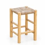 Teak Outdoor Narva Woven Stool