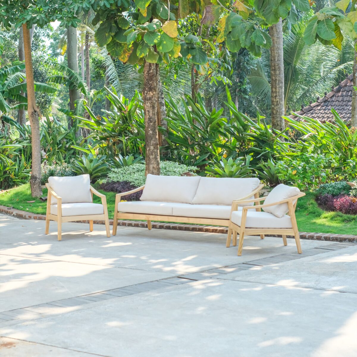 Teak Outdoor Avenza Outdoor Sofa Set