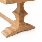 Teak Outdoor Triple Pedestal Extend Table