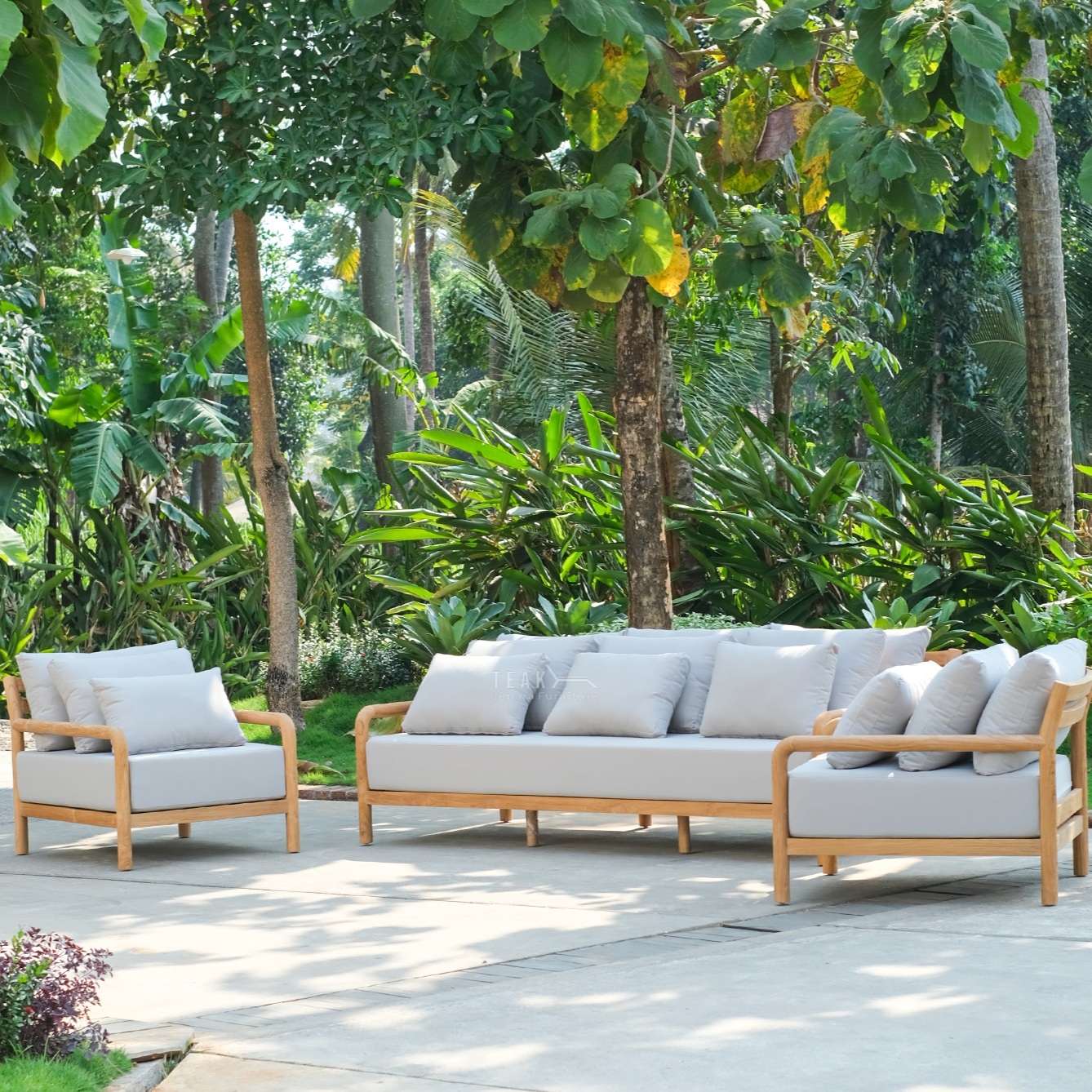 teak garden sofa set