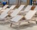 teak wood sun lounger