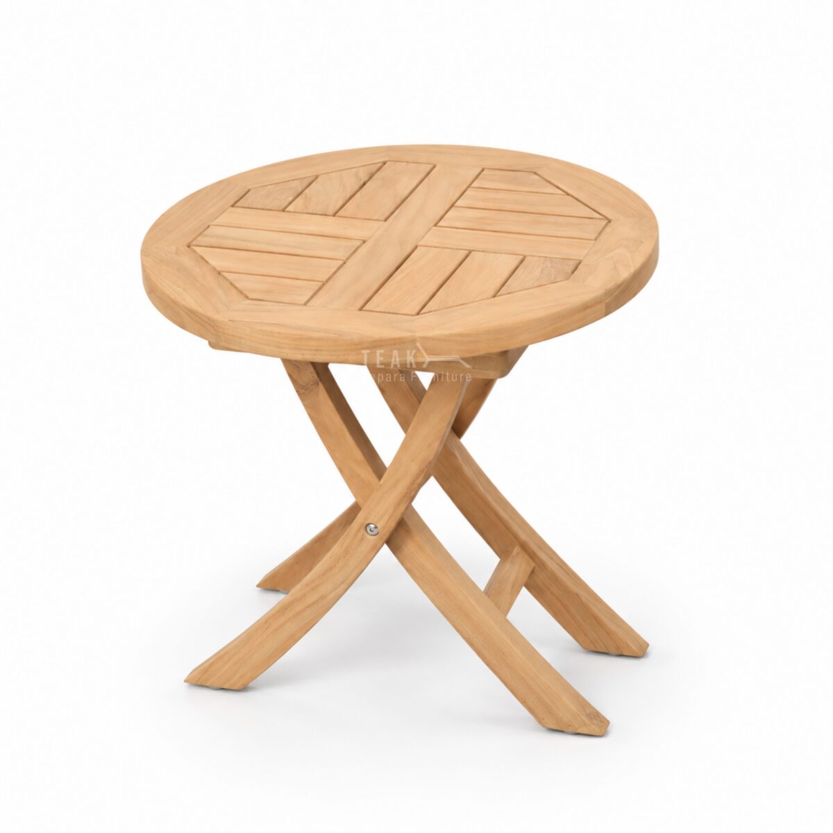Teak Outdoor Valora Folding Side Table
