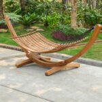 Teak Outdoor Solano Wooden Hammock Lounge
