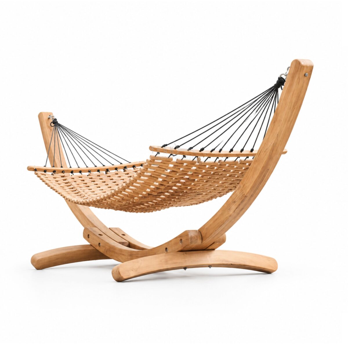 Teak Outdoor Solano Wooden Hammock Lounge