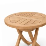 Teak Outdoor Valora Folding Side Table