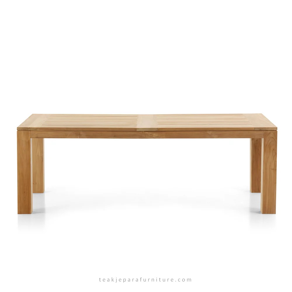 solid wood outdoor dining table