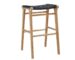 teak backless counter stool